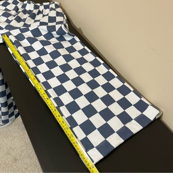 Grayson Threads Checkered Cropped Wide Leg Sweatpants - Picture 10 of 11